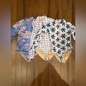 Crewcuts Bundle of 3 size 6-7 Vibrant Rashguard Set